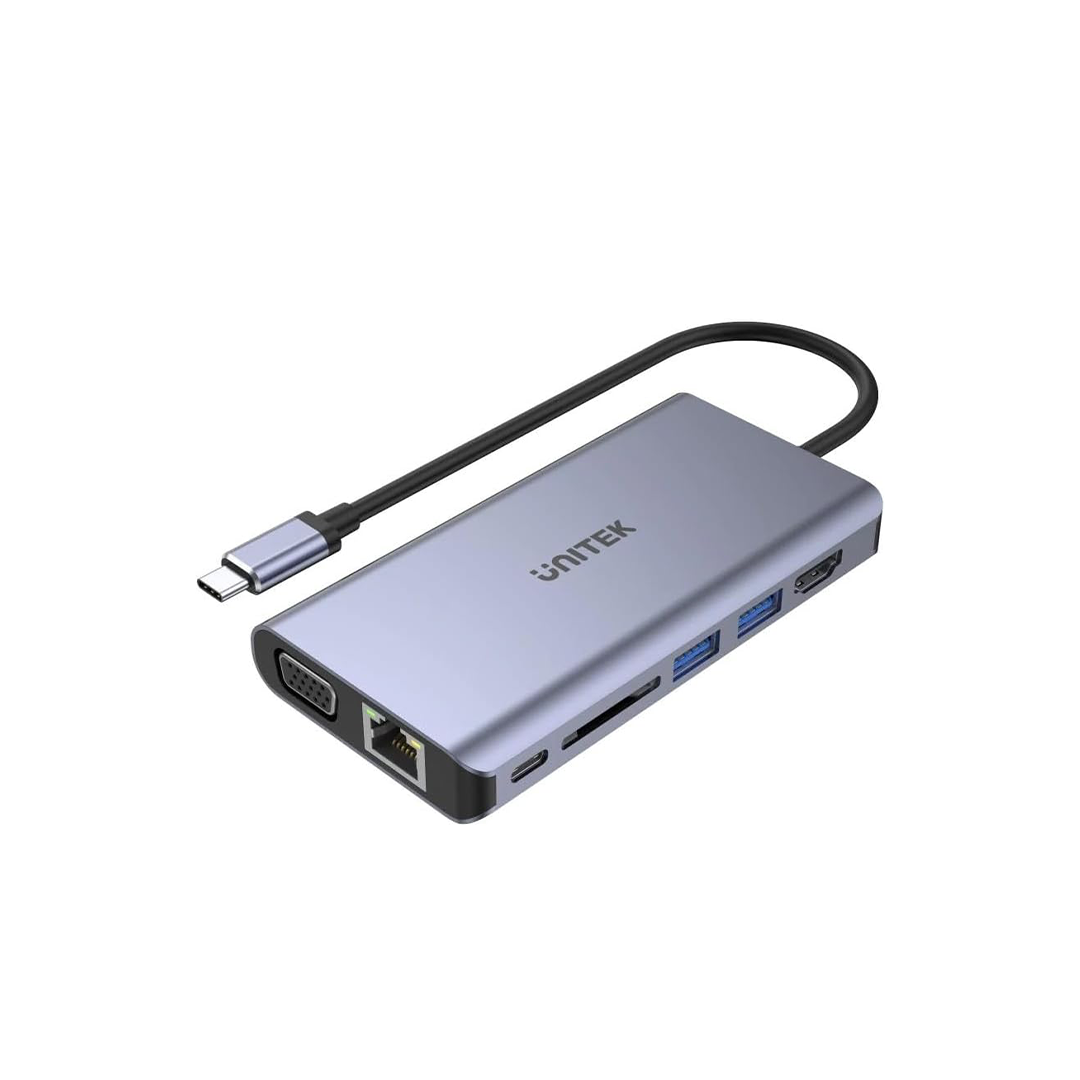 Unitek D1019B uHUB O8+ 8-in-1 USB-C Dual Display Hub with USB 5Gbps and PD 100W Charging Unitek D1019B uHUB O8+ 8-in-1 USB-C Dual Display Hub with USB 5Gbps and PD 100W Charging